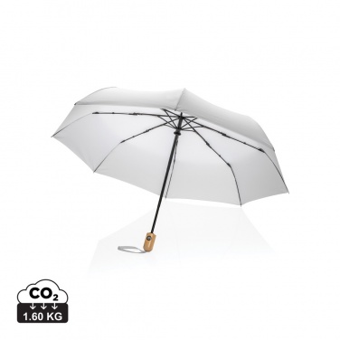 Logotrade liikelahjat kuva: 21" Impact AWARE™ RPET 190T auto open/close bambusateenvarjo